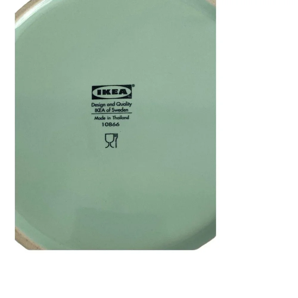 3 Ikea Seafoam Green 7 1/2” Salad Dessert Plates #10866 Lot of 3 Replacements